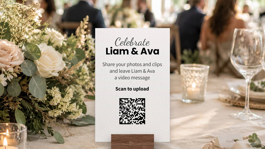 Where to Put a Wedding Guest Book QR Code