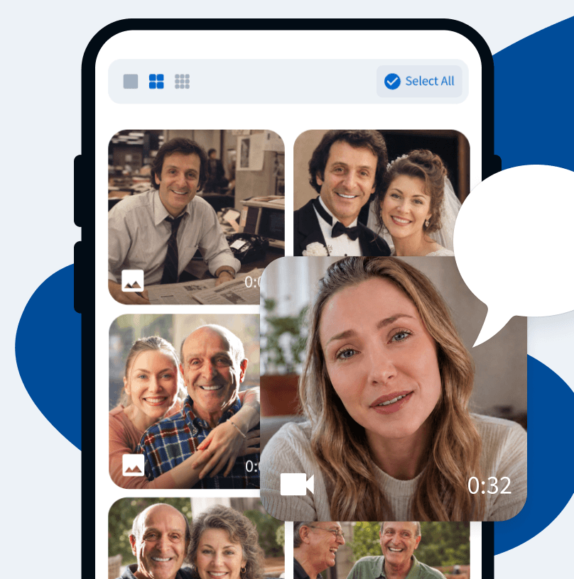 Collect Photos,<br/>Stories & Messages