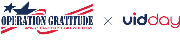 Operation Gratitude x VidDay