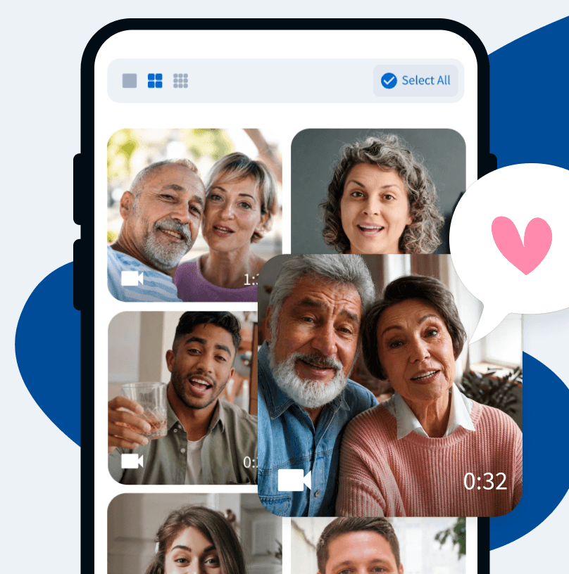 Collect Video<br/>Messages & Photos