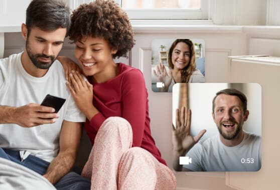 Group video cards and gift collection