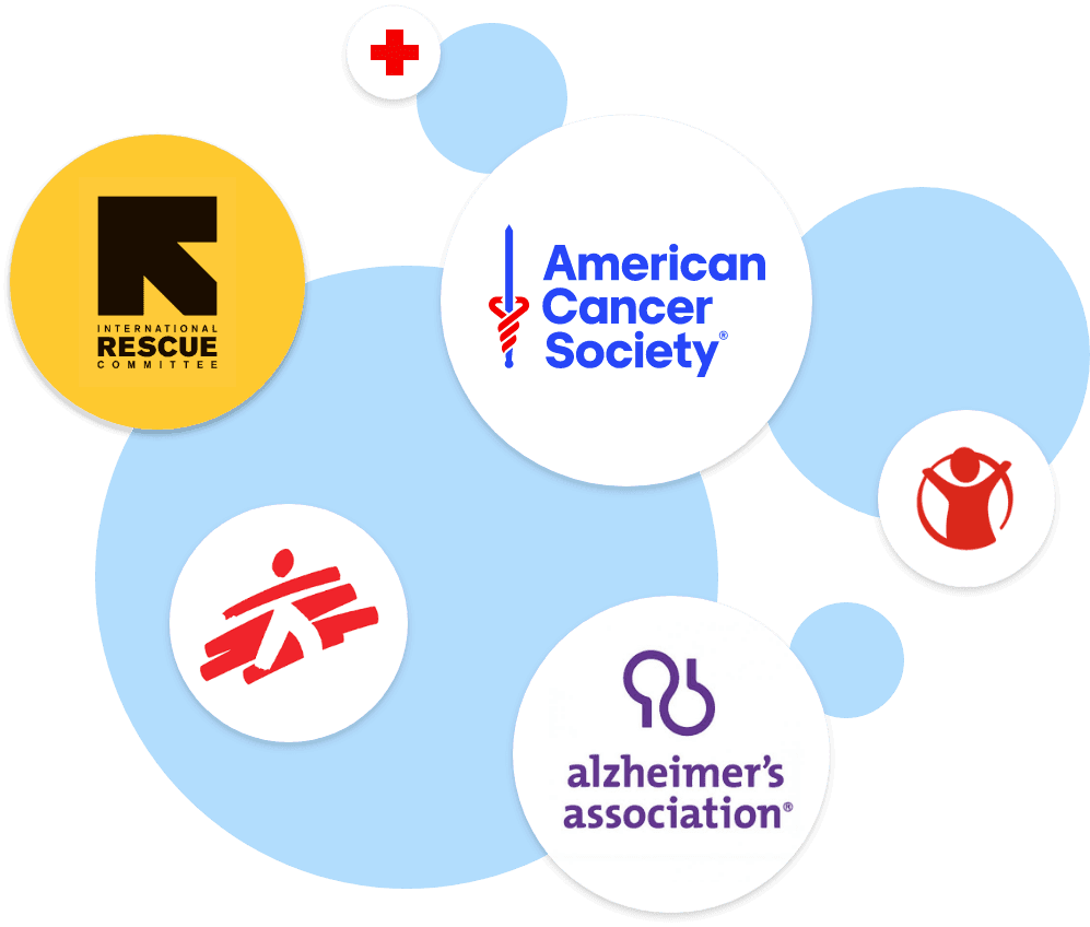 Recipients can support the world's top charities