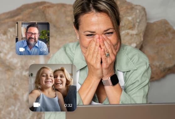 Create a memorable birthday video message.