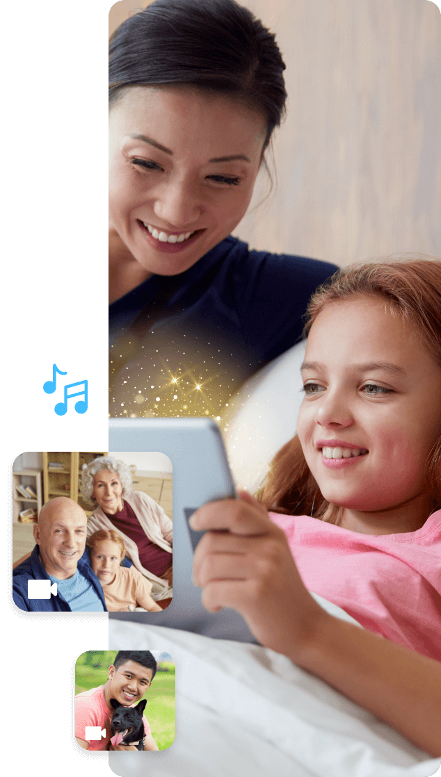 Show support with a get well video message