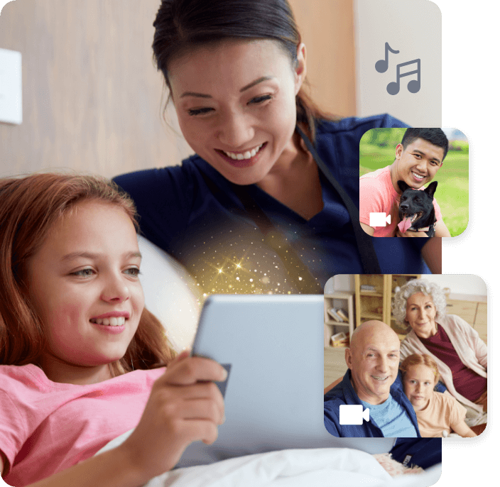 Show support with a get well video message