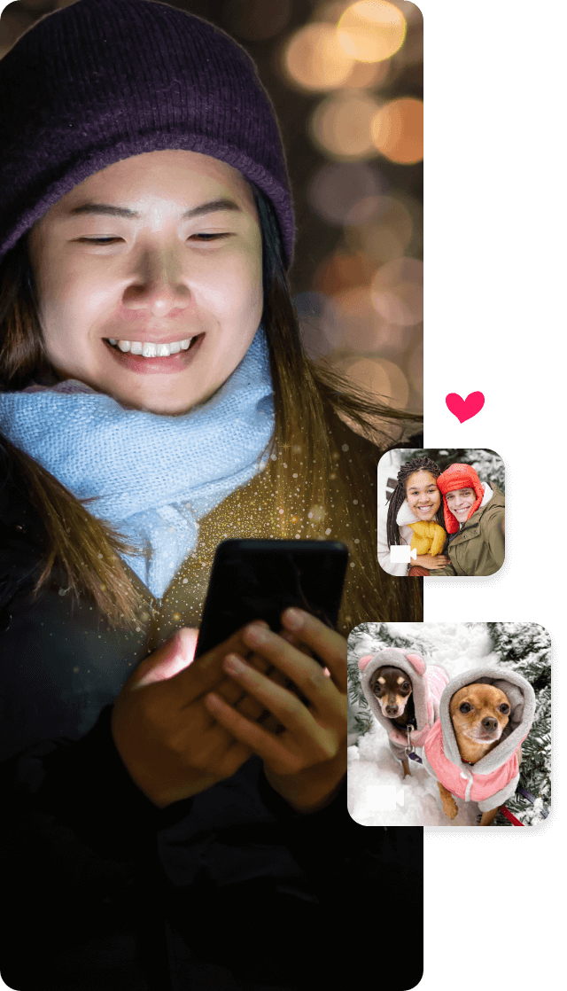 Create a magical season's greetings postcard